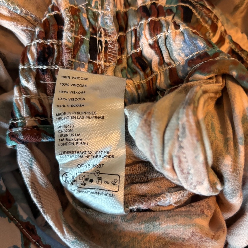 Anthropologie Somerset Jumpsuit Print 1X Abstract Boho Wide Leg Breezy - Picture 6 of 11